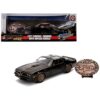 1977 Pontiac Firebird Trans Am Black with Replica Buckle "Smokey and the Bandit" (1977) Movie "Hollywood Rides" Series 1/24 Diecast Model Car by Jada - Image 2