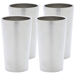 Stainless Steel 4pc Double Wall 13oz Tumbler Set