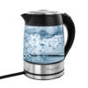 MegaChef 1.8Lt. Glass Body and Stainless Steel Electric Tea Kettle - Image 2