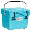 16 Quart 24-Can Capacity Portable Insulated Ice Cooler with 2 Cup Holders-Blue - Color: Blue - Image 2